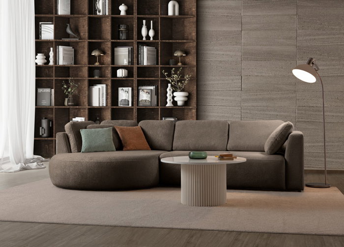 Atelier Del Sofa Venezia Left - Marrón oscuro